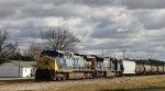 CSX 87 & 4705 lead train F728 towards the yard